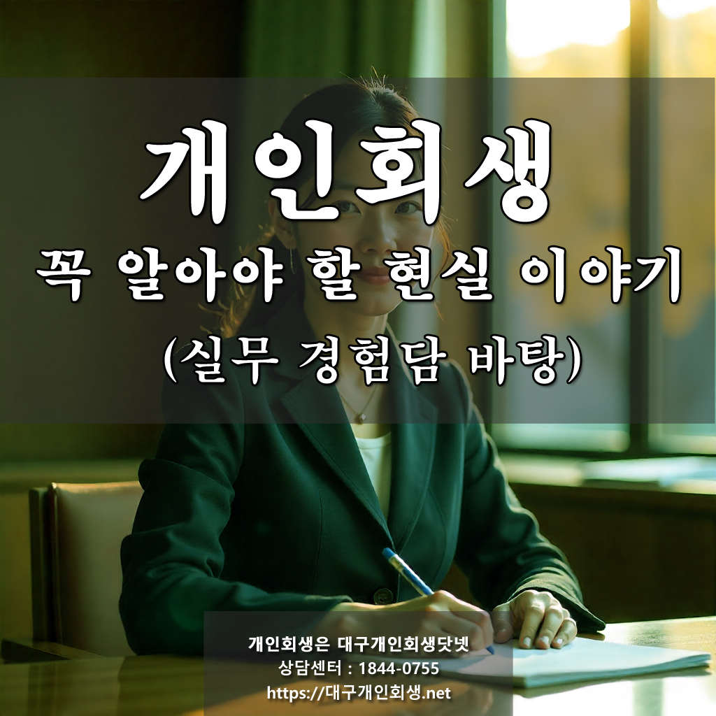 개인회생 꼭 알아야 할 현실 이야기 (실무 경험담 바탕)