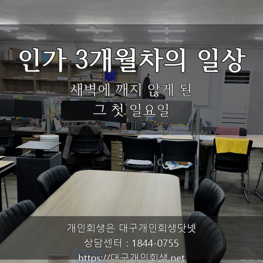 인가 3개월차의 일상 — 새벽에 깨지 않게 된 그 첫 일요일