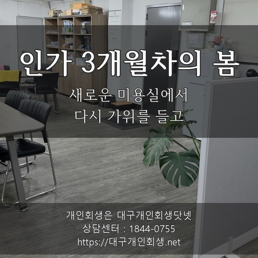 인가 3개월차의 봄 — 새로운 미용실에서 다시 가위를 들고