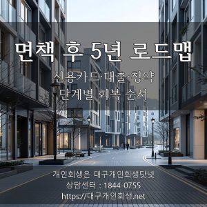대구 개인회생 파산 면책 후 신용회복 5년 로드맵